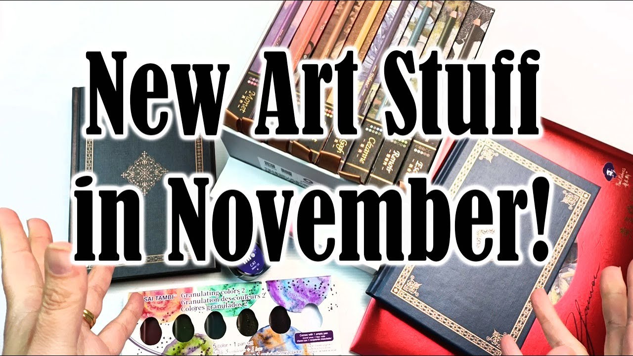 New Stuff November! Art Supplies Haul, Swatching, Chatting and Randomness.