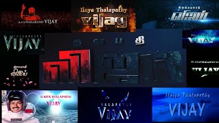 Ilayathalapathy Vijay Mass Title Card Collection - No Copyright