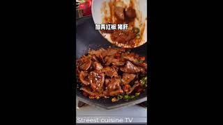 #234 Fried pork liver | Gan heo chiên | STREEST CUISINE TV #Shorts