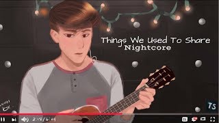 THE THINGS WE USED TO SHARE | Nightcore ~Request~