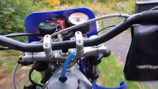 Part 1 Peugeot XPS 50cc crossmoped offroad driving around in Alby / Fittja, Sweden. 2012
