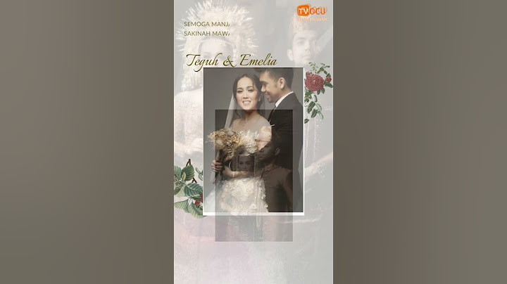 KELUARGA BESAR TV OCU MENGUCAPKAN SELAMAT MENEMPUH HIDUP BARU KEPADA TEGUH & EMELIA