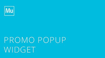 Adobe Muse Promo Popup Widget