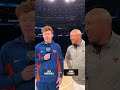 🤯 taking on a Knicks legend! Ben Marshall vs. John Starks in money ball. #knicks #nba #basketball