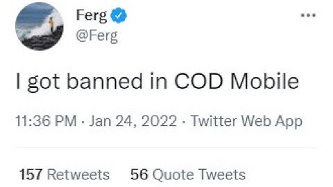 Ferg account get banned!