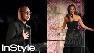 Jessica Alba Presents Daniel Martin with Makeup Artist of the Year | InStyle Awards 2019 | InStyle