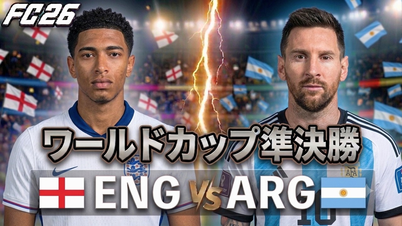 FC26】イングランド vs アルゼンチン | FIFA W杯2026 決勝トーナメント