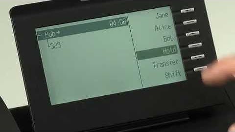 Unify Openstage 40 Hold / Retrieve a Call