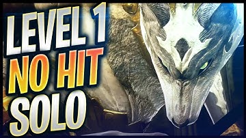 【Code Vein】LEVEL 1 SOLO NO HIT NO DAMAGE | Boss: Successor of the Ribcage