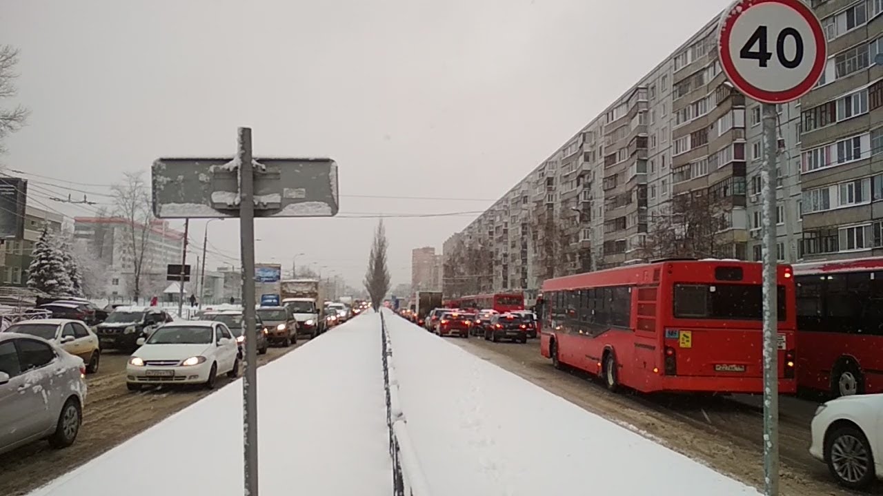 Автомобильные пробки в казани