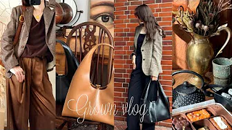Autumn daily vlog🍂 New bag & Autumn outfit ideas | What I bought in Korea | Packing | Skincare|Tokyo