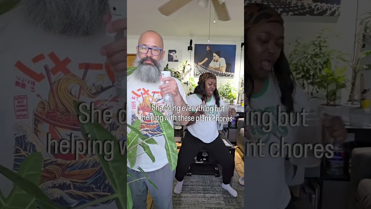 Boo Boo: It's time for plant chores | Ms. Boo Boo: I'm just a girl 😇 #misfitsandmatcha