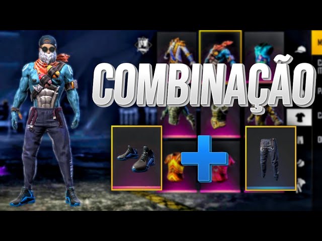 MELHORES COMBINAÇÕES DE SKINS PARA RANQUEADA 🔴 FREE FIRE 