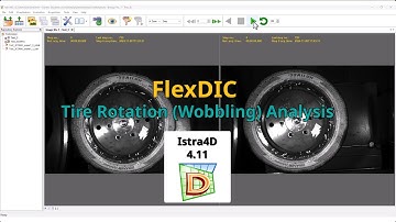 Tire wobbling analysis using Istra4D V4.11