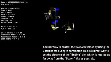 Recursive Tile Map Generation Algorithm : Selective Layout Generation & Other Updates