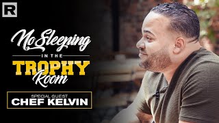 On a new episode of "no sleeping in the trophy room,” host los
antonio chops it up with celebrity chef kelvin fernandez about his
journey to kitchen, bec...