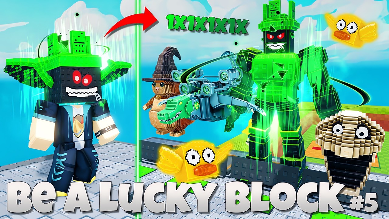 SANGAR!! Update 1X1X1X1 Spesial & Lucky Bird Mirip Flappy Bird? 🐤🔥🗿 | Be a Lucky Block Indonesia