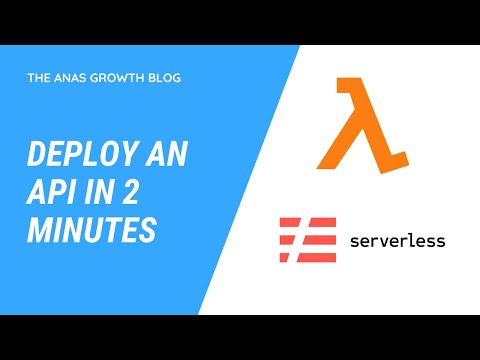 Create an API in 2 minutes with AWS Lambda and Serverless