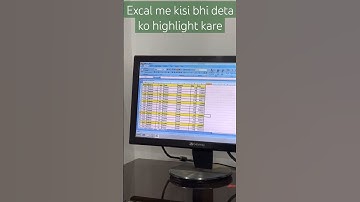Apne Excel sheet me data me se kisi bhi name ko highlight kare#tech #computer #opretar #viral #video