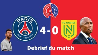 DEBRIEF: PSG VS NANTES 4-0 victoire pour le Trophé des champions #psg #nantes