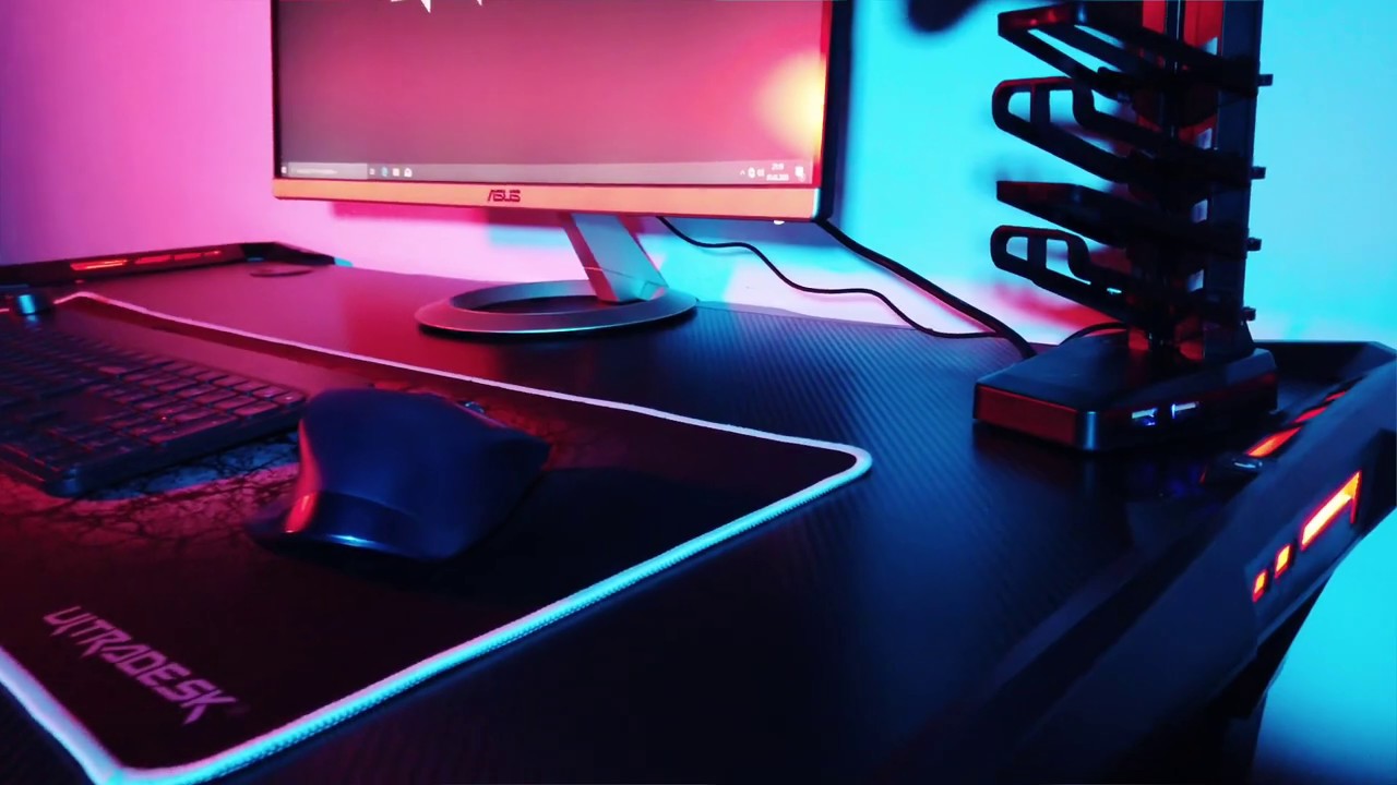 Gaming Tisch Schreibtisch Computertisch Ultradesk Frag Rot