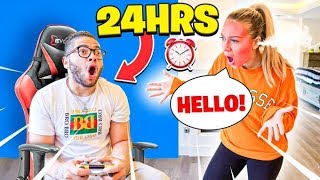 IGNORING MY GIRLFRIEND FOR 24 HOURS!!! *she cried*