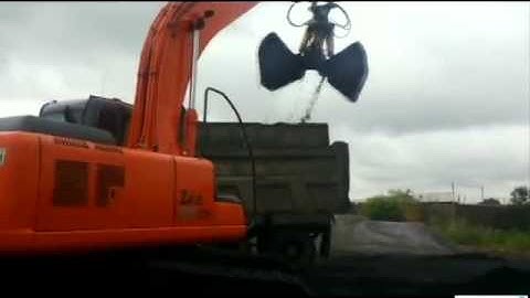 INDUS MAKE CLAM SHELL BUCKET COAL UNLAODING