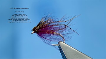 Tying a CDC All Rounder Claret Hopper by Davie McPhail