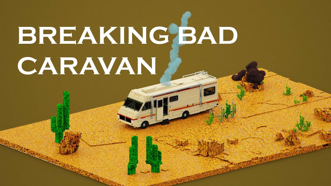 Breaking Bad Caravan Voxel art Timelapse - YouTube