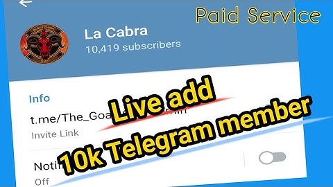 Telegram member add | Telegram group & channel member increase 10k live proof | Zero drop member.