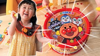 アンパンマン ドラムでリズム天才に挑戦！小さな音楽家ゆーちゃんの初めての楽器遊びレビュー【3才以上】