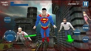 ► Superhero Flying Robot Futuristic City Hero Battle - Guardian Rope Hero Flashlight Man Galaxy screenshot 3