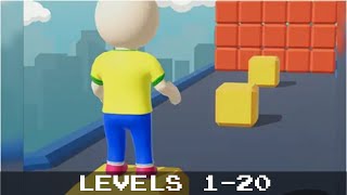 Cube Rider 3D Levels 1-20 Gameplay (Android) walkthrough #androidgameplay screenshot 1