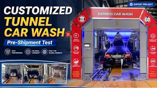 Customized Tunnel Car Wash System | Full Wash Process & Pre-Shipment Test by HyTian screenshot 4