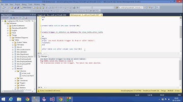 32.SQL Server Tutorial -Telugu(DDL Triggers and disabling triggers)