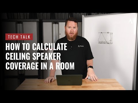 How to Calculate Ceiling Speaker Coverage in a Room on Pro Acoustics Tech Talk Episode # 100