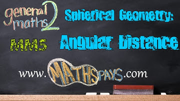 Spherical Geometry Angular Distance
