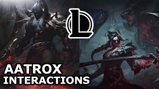 Aatrox Interactions with Other Champions | AATROX vs PANTHEON | League of Legends Quotes