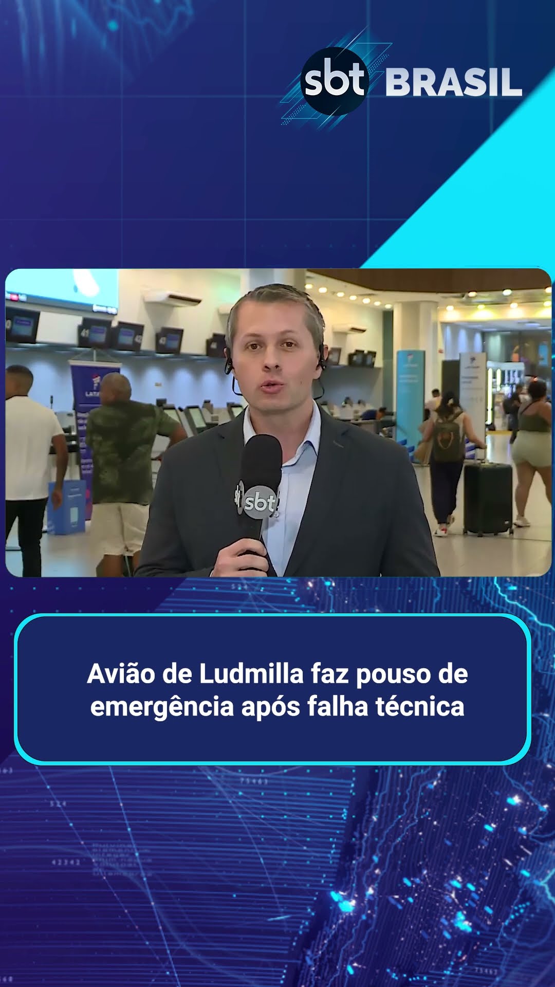 Avião de Ludmilla faz pouso de emergência após falha técnica | SBT Brasil (24/02/25)