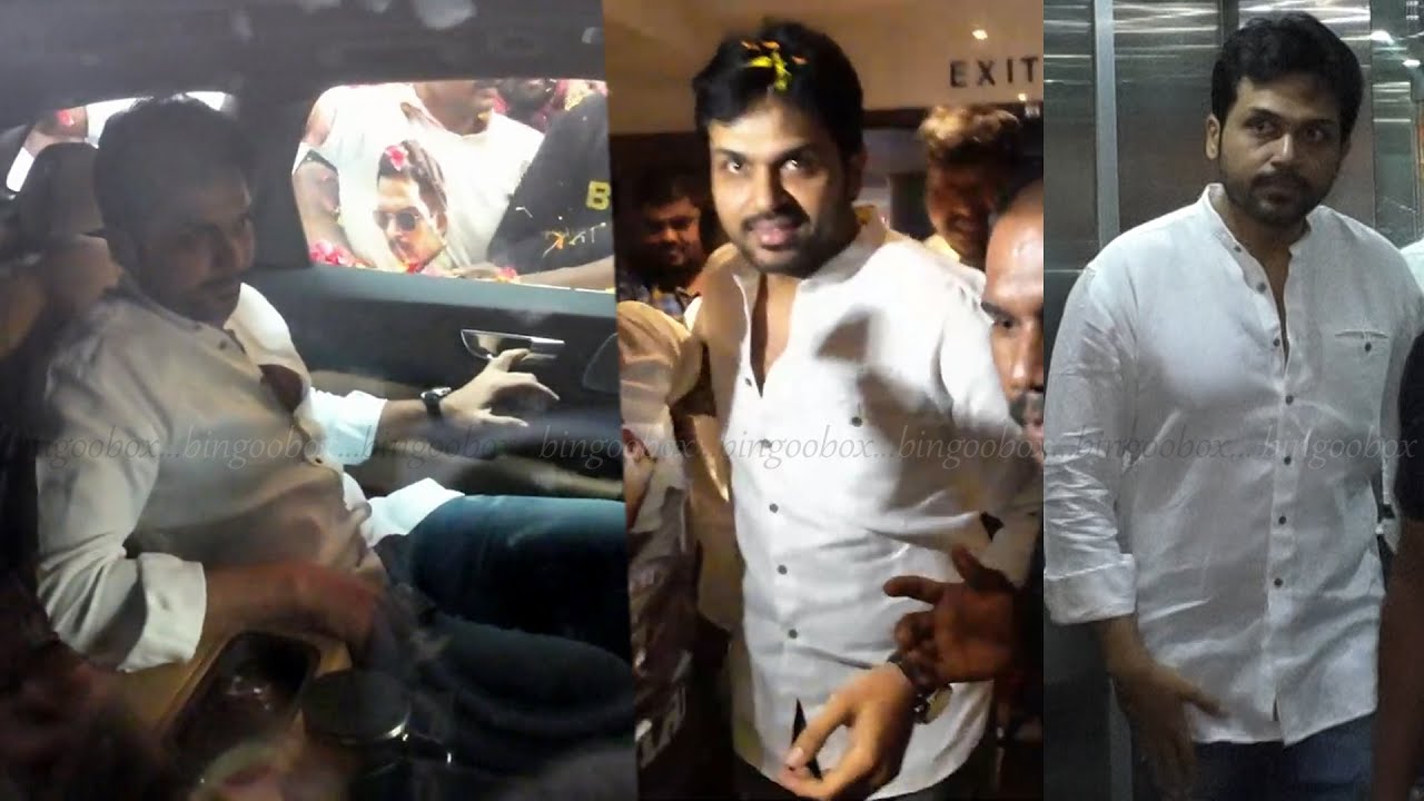 Karthi at Sardar FDFS Kasi Theatre Raashii Khanna Rajisha Vijayan  GV Prakash Kumar PS Mithran