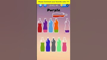 Water Color Sort Level 43 Walk-through Solution iOS/Android #shorts #youtubeshorts #watersortpuzzle