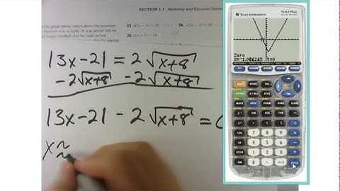 Precalculus 1.1 Modeling and Equation Solving - HW # 40