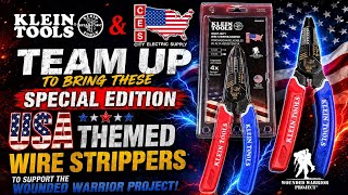 Klein & CES Supply team up to bring USA themed wire strippers to support the Wounded Warrior Project