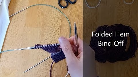 Folded Hem Bind Off