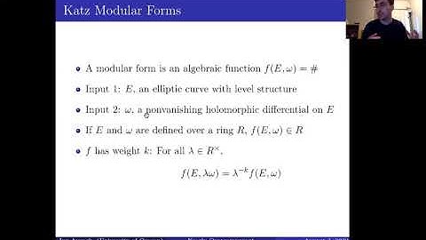Nearly Overconvergent Modular Forms, Jon Aycock