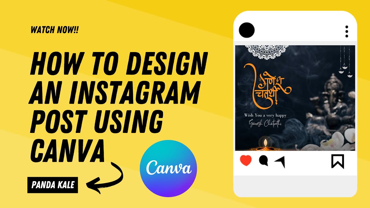 How to Design an Instagram Post Using Canva | Quick tutorial- 2024 ...