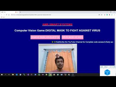 DIGITAL MASK TO FIGHT AGAINST VIRUS: Computer Vision Game #AI #FaceFilters #ML