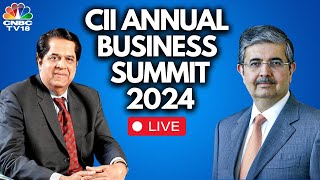 LIVE: Uday Kotak, KV Kamath On Financing Future Growth At CII Business Summit 2024 | N18L