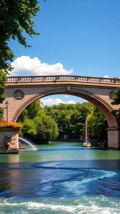 🇫🇷 Strasbourg's Timeless Arch Bridge ⛵