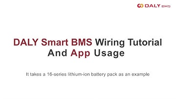 Monitor & Control Your Battery Pack: DALY Smart BMS App Tutorial